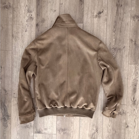Zara Men's Tan Suede Leather Jacket - Picture 4 of 4